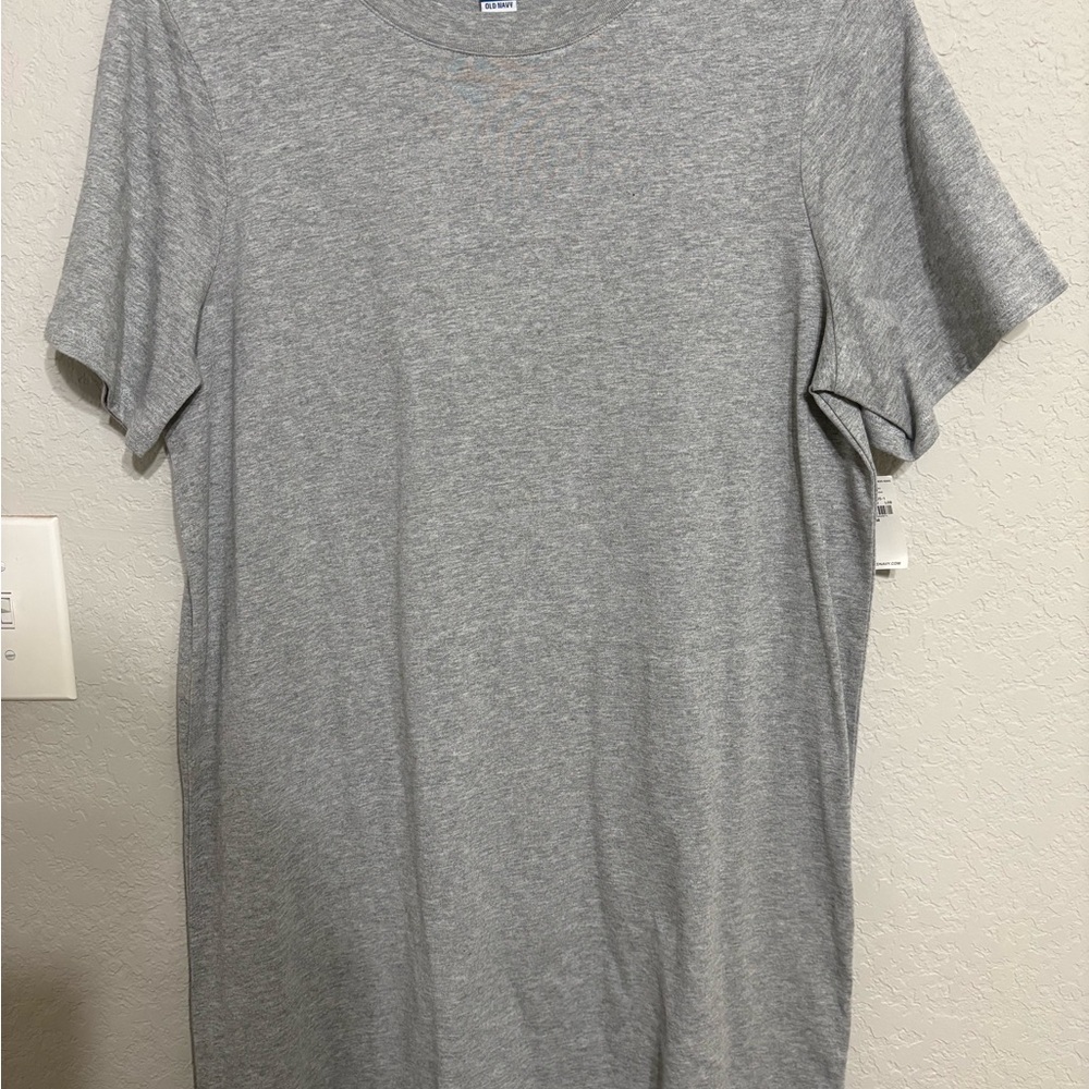 Old Navy Heather Gray Crew Neck Tshirt dress
